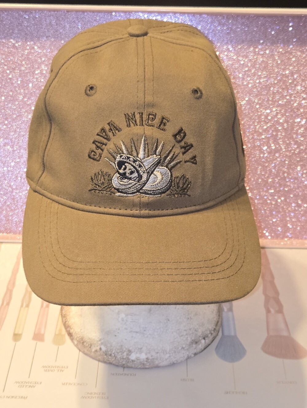 Disney Parks Epcot La Cava Del Tequila Hat Cap Cava Nice Day Tan Baseball Cotton